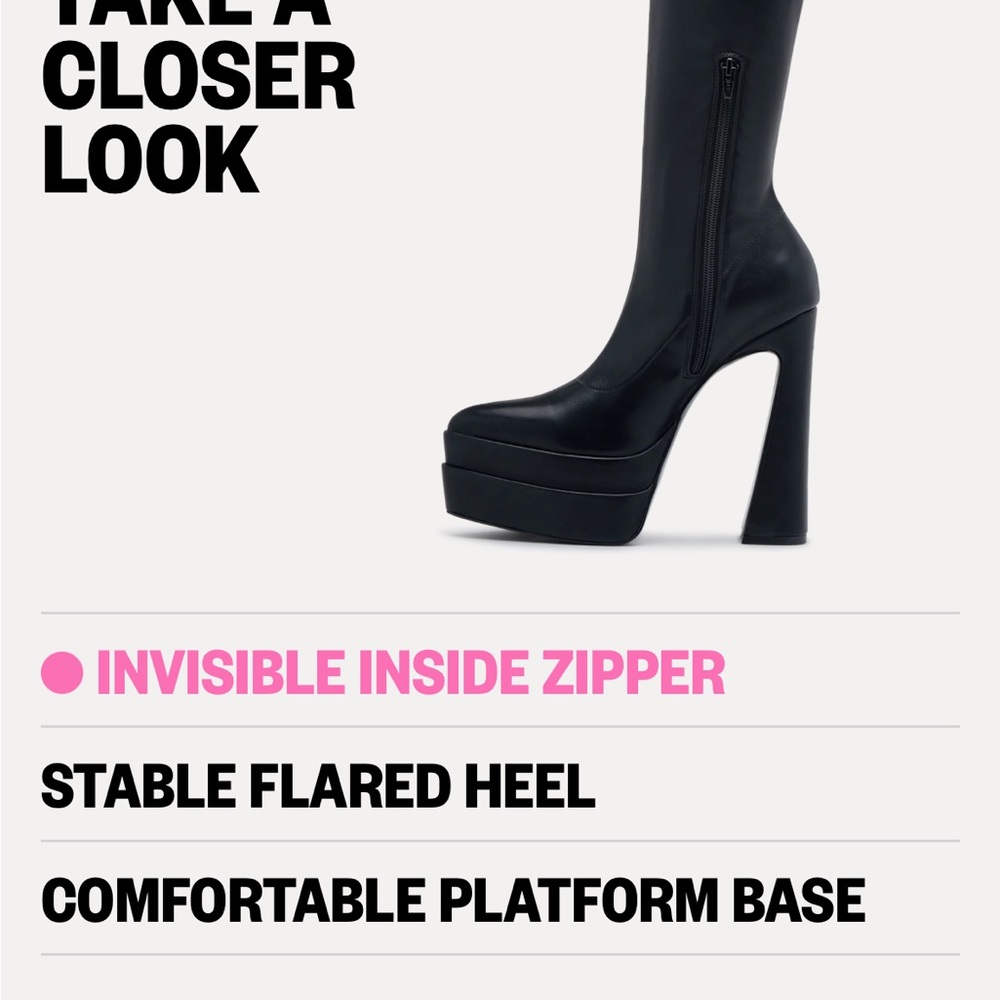 MISTTI PLATFORM KNEE HIGH BOOTS - Picture 9 of 13